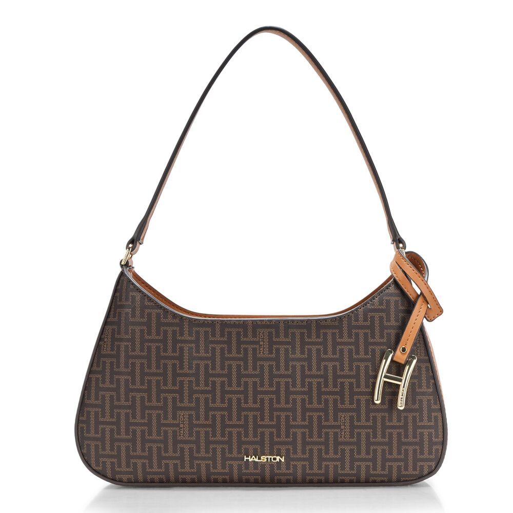 2830 H HALSTON Handbags Shoulder, Brown/Oak, One Size